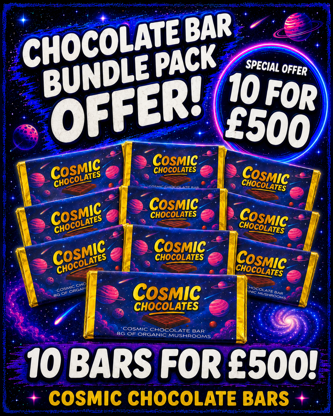Cosmic Chocolate Bar Offer - 10 Bars